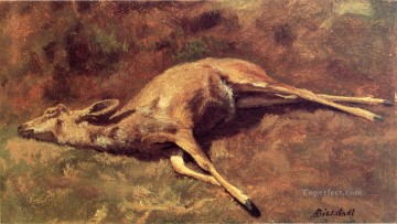  Bierstadt Oil Painting - Native of the Woods luminism Albert Bierstadt